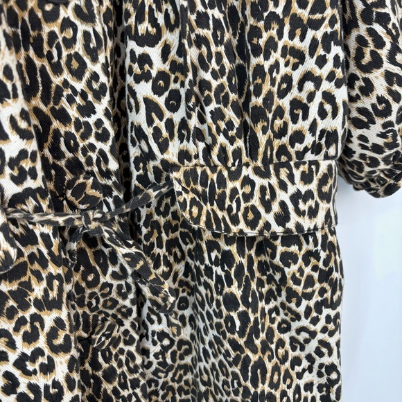 Chloe‎ Leopard Print Coat Size 8 Y2K Animal Print Glam Baddie - Picture 5 of 15
